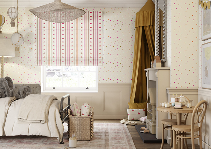 May Day, Tent Stripe Brights - Roman Blind - Image 3